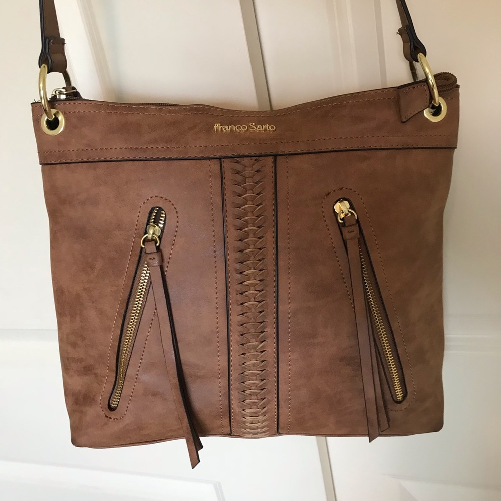 Franco Sarto vegan leather crossbody tote